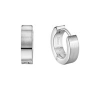 Orecchini ZEEme Stainless Steel creole pieghevoli in acciaio inox opaco...
