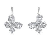 Orecchini Zirconio Transparent Stud orecchini farfalla Incontri femminile festa di nozze da Indossare alle Donne