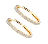 Orecchino a Cerchio, Lega da Donna Grind Arenaceous Annulus Ciondola Orecchini Orecchini con Orecchini a Bottone Squisita Orecchini Pendenti 1 Paio Argento Creativo e utileDurability