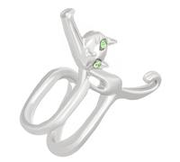 Orecchino a clip a forma di animale con gatto che cattura gli occhi e gli accessori alla moda per gli individui alla moda, Gold, come descritto, come descritto