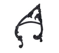 Orecchino a clip a forma di elfo, fatto a mano, gotico, vintage, per Halloween, ragazza, dorato, sinistro, 7,2 x 4,2 cm, 7.2x4.2cm, Plastica, come descrizione