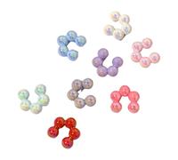 Orecchino a forma di fiore alla moda, senza piercing, accessorio casual, adatto per feste pendolari e viaggi, orecchini non piercing in resina, m, come descritto