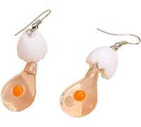 Orecchino alla moda, 1 paio di orecchini a goccia a forma di uovo rotto da donna, tutti abbinati, orecchini a gancio carini e leggeri per l'uso quotidianoAgile e professionale.