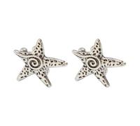 Orecchino alla moda a forma di stella, non forato, adatto per donne giovani che cercano versatilità alla moda, Gold, Metallo