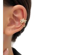 Orecchino alla moda a forma di stella, non forato, alla moda, adatto per donne giovani che cercano versatilità alla moda orecchini a forma di stella, Misura unica, come descritto, come descritto