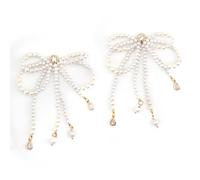 Orecchino classico con perle finte