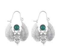 Orecchino color oro/argento da donna tribale zingara, stile tribale zingaro, grandi orecchini con scarabeo, orecchini alla con falena, versatili
