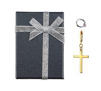 Orecchino Croce George Michael Wham Yog Faith Croce Orecchino Costume Elegante