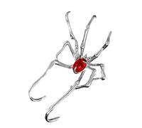Orecchino da donna a forma di ragni di Halloween, alla moda, con clip per orecchie, comodo da indossare, struttura in rame per vari outfit