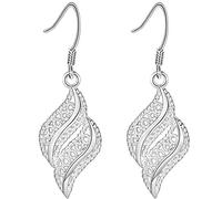 Orecchino da Donna con Design incavato, Orecchini Eleganti da Donna con Forma Geometrica Cava, Orecchini Pendenti con Ciondolo per Club - Argento, Pratico e Popolare Practical And Professional