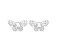 Orecchino da donna, orecchino a chiodo zirconio, oro farfalla, 25 x 40 mm, per fidanzamento gioielli, Papillon en zircone cubique en forme de marquise, Rame, Zirconia cubica