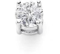 Orecchino da uomo di Comete della collezione classic. Orecchino in oro bianco 750‰ con zircone bianco ø4mm. La referenza è uor 101