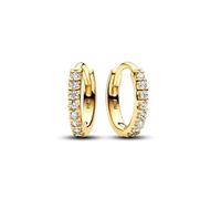 Orecchino d'argento scintillante orecchini a cerchio fila orecchini a cerchio Pandora orecchino Fine Women Jewelry