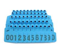 Orecchino di identificazione per bestiame, Confezione di etichette auricolari for bestiame da 100 misure multiple multicolori(Blue 7.5 * 10cm,201 300)