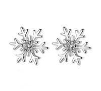 Orecchino di Natale Orecchini a Lobo con Fiocco di Neve in zircone di Cristallo per Le Donne Decorazioni Natalizie Decorazioni per Il Nuovo Anno 2022 Decorazioni per la casa Handy And Professional