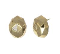 ORECCHINO GEOMETRICO IN OTTONE PLACCATO ORO