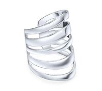 Minimalista geometrico fetta scanalatura Split Band Cartilagine orecchio Cuff Clip Wrap Helix orecchino per le donne adolescenti .925 Sterling Silver
