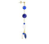 Orecchino Mix & Match The Circle Singolo Cascata Pietre Blu
