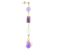 Orecchino Mix & Match The Circle Singolo Cascata Pietre Lilla