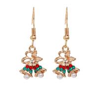 Orecchino Naso Oro Bianco 9k Orecchini per feste creative di Natale Orecchini a cerchio per gioielli da donna (AF, One Size)