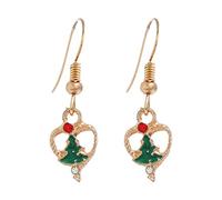 Orecchino Naso Oro Bianco 9k Orecchini per feste creative di Natale Orecchini a cerchio per gioielli da donna (AN, One Size)