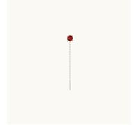 orecchino pendente donna argento 925% rodiato zircone rosso Lovli punto luce