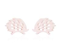 Orecchino per le donne e le ragazze, in acciaio inossidabile minimalista cavo riccio donne orecchini gioielli regalo - oro rosa elegante e popolare