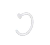 Orecchino Piercing Naso1 Pezzi Vetro Septum Orecchio Cartilagine Piercing Trago Helix dalla forma curva