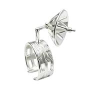 Orecchino semplice con design minimalista a forma di radar, comodo da indossare, con clip in rame, per varie occasioni, orecchini geometrici in rame, One Size, come descritto, come descritto