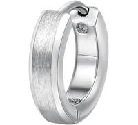 Orecchino Singolo Brosway Ink A Cerchio Uomo Acciaio Argento