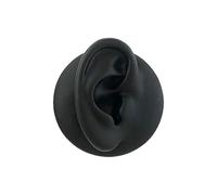 Orecchio di simulazione del modello del silicone nero per l'esposizione dei monili Asmr sonno aiutando l'orecchio destro nero