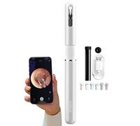 Orecchio Endoscopio Detergente Per Le Orecchie, Otoscopio Wireless Pinzette Innovative Pulisci Orecchie, Telecamera Auricolare Con 6 Auricolari In Silicone(White color)