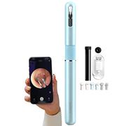 Orecchio Endoscopio Detergente Per Le Orecchie, Otoscopio Wireless Pinzette Innovative Pulisci Orecchie, Telecamera Auricolare Con 6 Auricolari In Silicone(Blue A)