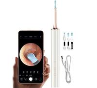 Orecchio Endoscopio Wireless Detergente Per Le Orecchie Con Fotocamera, Kit Per La Rimozione Del Cerume Con Luce A Led, Artefatto Di Compressione Dell'acne(White color)