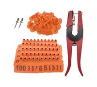 orecchio per bovini, marcatura del bestiame, 001-100 orecchio numerato con applicatore Set per il bestiame programmi di allevamento