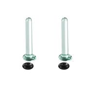 Orecchio Stretching Set Tappi di Vetro Calibri Per Orecchie Con Singolo Expander Body Piercing Gioielli Per Gli Uomini E Le Donne Manometri Dell'orecchio, 2.5mm, come descritto, come descritto