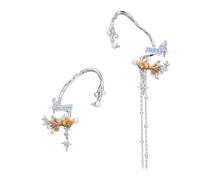 Orecchio Wrap Gioielli Non Forato Design Rame Costruzione Stile Semplice Enhancer Adatto a qualsiasi Ensemble Piercing Rame Fish Ear Cuff