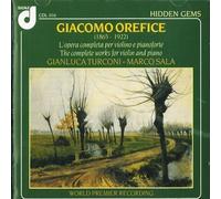 Orefice Giacomo - Opere Per Violino E Pianoforte (Int