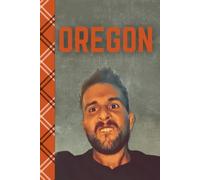 Oregon: 6x9 100 Page Black Lined Notebook with Beaver Face and Day/Date for school, home, work, gift