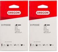 Oregon Catena 3/8" LP per Motosega da 55 Maglie di Trasmissione 1.3mm, Adatte a Barre da 40 cm, Compatibile con Stihl ed altre marche (Confezione da 2)
