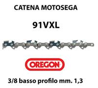 OREGON CATENA MOTOSEGA SU MISURA PASSO 91 VXL PASSO 3/8 SPESSORE 1.3 MM.