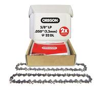 Oregon Confezione da 2 Catene 3/8" LP per Motosega da 52 Maglie di Trasmissione 1.3mm, Adatte a Barre da 35 cm, Compatibili con Husqvarna, McCulloch, Ryobi, Bosch ed altre marche