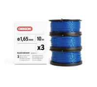 Oregon Confezione da 3 Bobine Filo per Decespugliatore Black & Decker, Pronte all'Uso Grazie al Rocchetto Pre-Avvolto a Spirale Quadrata Oregon Gatorline, 1,65 mm