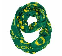 Oregon Ducks Sciarpa Infinity Leggera Little Earth Donna Verde NEW NCAA