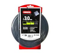 Oregon Filo da Taglio Quadrato per Decespugliatore, Tosarba e Tagliabordi in Nylon Robusto e Flessibile, Adatto alla maggior parte delle marche, 3,0 mm x 40 m (109522E)