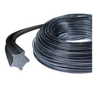 Oregon Filo per Decespugliatore a Forma di Stella con 5 Bordi Taglienti, in Nylon Professionale Arricchito con Particelle di Alluminio, 2,4 mm - 60 m, Nylium ( 104885E)