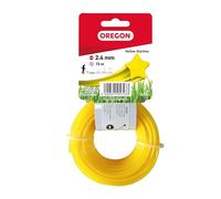 Oregon Filo giallo a forma di stella per decespugliatori e decespugliatori, cinque bordi di taglio per una finitura pulita, nylon di grado professionale, adatto a tutti i tagliabordi standard, 2,4