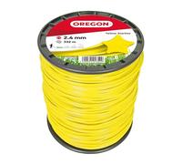 Oregon Filo per Decespugliatore a Forma di Stella con 5 Bordi Taglienti in Nylon Professionale, per una Finitura Pulita, Adatto a Tutti i Decespugliatori Standard, 2,5 mm - 332 m, Giallo ( 69-455-Y)