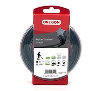 Oregon Filo per Decespugliatore a Forma di Stella con 5 Bordi Taglienti, in Nylon Professionale Arricchito con Particelle di Alluminio, 2,7 mm - 15 m, Nylium ( 559054)