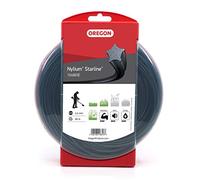 Oregon Filo per Decespugliatore a Forma di Stella con 5 Bordi Taglienti, in Nylon Professionale Arricchito con Particelle di Alluminio, 2,4 mm - 90 m, Nylium ( 104883E)